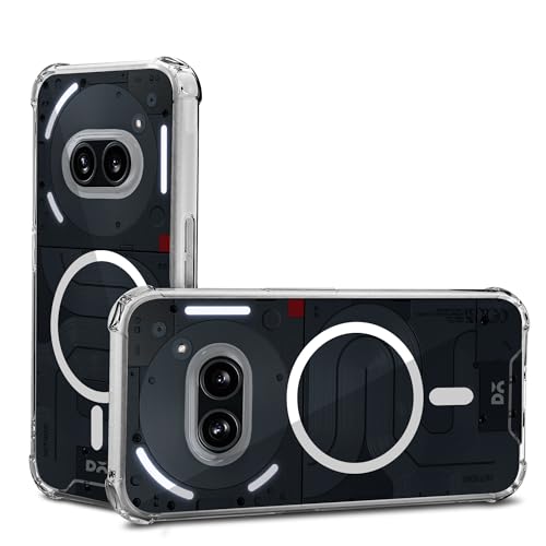 Image of DailyObjects Clear Magnetic Phone Case Cover Compatible with Nothing Phone (2a) | Wireless Charging Slim Back Cover | 2 Layer Edge Protection & Shockproof