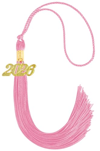 Image of 2026 Tassel Graduation,Pink Tassel 2026 for Grad Cap and Graduation Ceremony Accessory Decoration