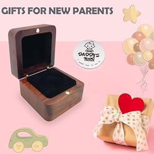 New Baby Gifts for New Parents Mom Daddy Funny Double-Sided Silver Decision Coin with Handmade Wooden Box Pregnant Gifts for First Time Moms Keepsake for Baby Memory New Baby Gifts for New Parents Mom Daddy Funny Double Sided Silver Decision Coin with Handmade Wooden Box Pregnant Gifts for First Time Moms Keepsake for Baby Memory