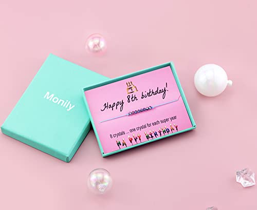 Monily Birthday Gifts for Girls Happy Birthday Bracelet for Teen Girl Birthday Jewelry Girl Birthday Present 7th 8th 10th 11th 13th 15th 16th 18th 20th 21st 25th2