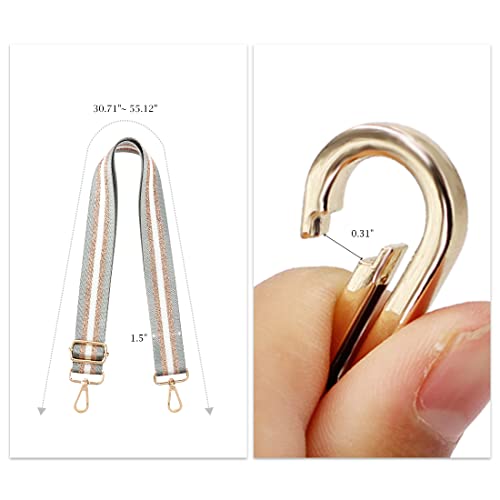 Image of TANOSII Wide Purse Strap Adjustable Replacement Shoulder Crossbody Strap Handbag Strap