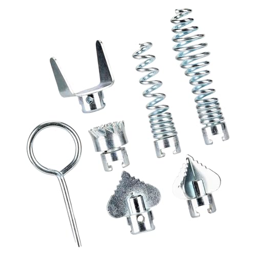 Multifunctional 7Piece Drain Clearing Tool Drain Combination Cutter Head for