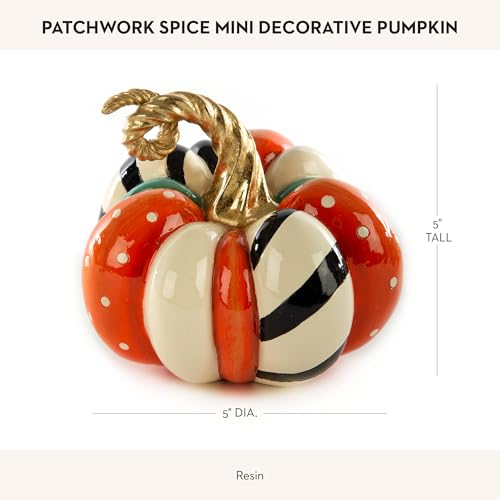 Mackenziechildsminipatchworkspicepumpkindecorativeresinautumnandhalloweenhomedecor Urban Country Home Decor Mackenzie childs mini patchwork spice pumpkin decorative resin autumn and halloween home decor urban country home decor