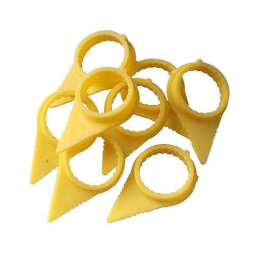 Image of Wheel Check Loose Wheel Nut Indicator for 22 23 24MM Nuts Replace High Visibility Yellow Nut Indicator, PU Material - 50PCS