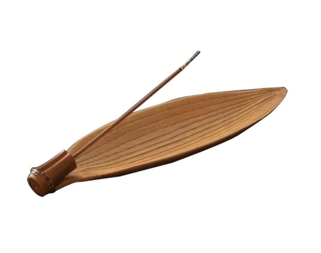 Incense Burner Creative Wooden Incense Burner Home Holder Based Rattan Sticks Censer Home Decor(C)
