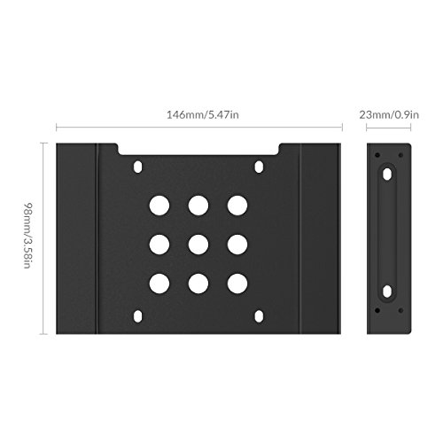 ORICO Aluminum 5.25 inch to 2.5 or 3.5 Inch Internal Hard Disk Drive Mounting Kit with Screws and Shock Absorption Rubber Washer- Black - image 6