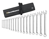 GEARWRENCH 18 Pc. 12 Pt. Combination Wrench Set, Long Pattern, SAE - 81917