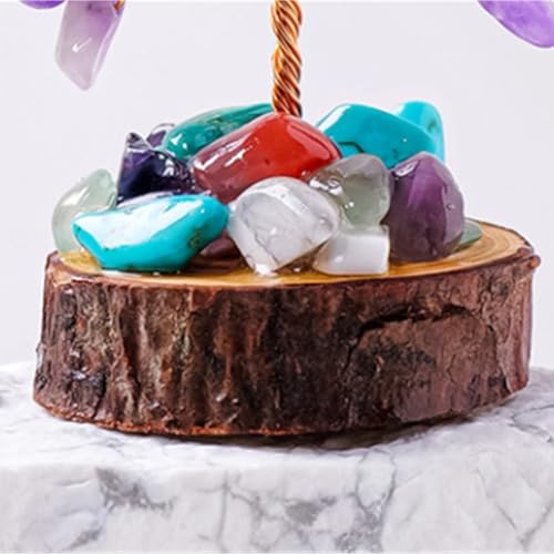 Objeto Decorativo Morado y Figuras para Escritorio Decoración Mesa Hogar 6
