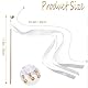 50 Stück Wedding Wands Hochzeit mit Glocke,Zauberstäbe Hochzeit Luftschlangen,Seidenfeenstab,Wedding Twirling Streamers für Hochzeiten, Geburtstage,Feiertagsfeiern Verwendet