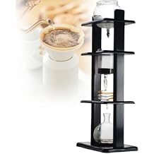 1000ml Cold Brew Drip Tower, Glass Coffee Dripper Maker, Slow Drip Japanese Cold Brew Maker, Detachable Glass Cold Brew Maker with Reusable Drip Filter, Coffee Lover