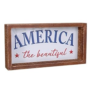 Patriotictieredtraydecoramericathebeautifuldecorativeblocksignwoodframeembossedmetaldecorationfor4thofjulymemorialdayamericanahomedecorforshelvesmantel Urban Country Home Decor Patriotic tiered tray decor america the beautiful decorative block sign wood frame embossed metal decoration for 4th of july memorial day americana home decor for shelves mantel urban country home decor