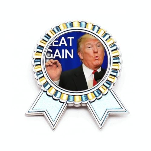 Broche badge américain en métal motif ridicule amusant pour customiser un vêtement