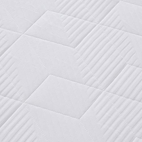Amazon Basics Infused Cooling Gel Memory Foam Firm Support Latex-Feel Mattress, Certipur-Us Certified, Full Size, 12 Inch, White/Dark Gray #TOP3