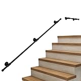Corrimano per scale interne esterni, balconiera ringhiera per esterni balcone Kit di supporto ringhiere Assistive Grab Bar in ferro battuto - 800mm 1m 1.5m 1.8m 2m 2.2m 2.8m 3m 3.6m 4m ( Size : 2.5m )