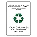 ComplianceSigns.com Cardboard Only Please Breakdown Boxes English + Spanish Sign with Symbol, 10x7 in. Plastic for Recycling/Trash/Conserve