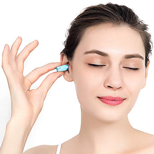 veook Soft Foam Earplugs 100 Pair - 34dB Highest NRR Disposable Comfortable Foam Individually Wrapped Ear Plugs Noise Reduction for Sleeping, Studying, Snoring, Work, Travel, Concert (Blue) - Thumbnail 2