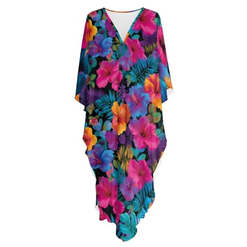 Vestido caftán talla grande que disimula y refresca en la playa 5