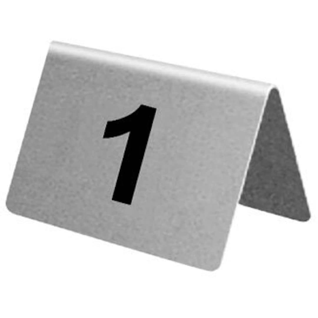 Stalwart U049 Stainless Steel Table Numbers Set Of 10, 31-40 (Pack of 10)