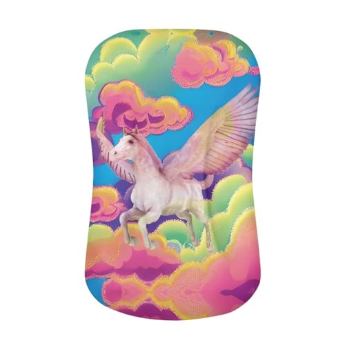 Kathyboom Rainbow Horse Baby Lounger Covers for Newborn Baby Boys and Girls Super Soft Baby Nest Pillow Cover Easy to Clean