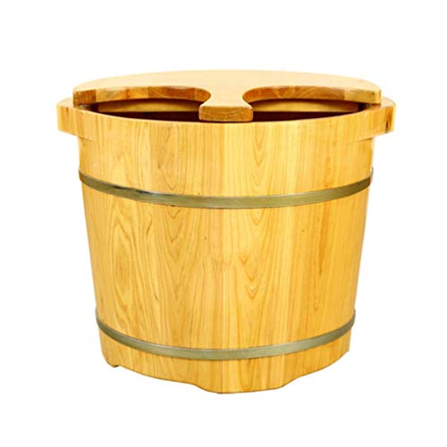 Tina de pie de madera grande para spa y baño de pies