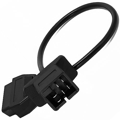 6-Pin OBD1 to 16-Pin OBD2 Diagnostic Scanner Converter Adapter Cable Compatible for Jeep/Dodge/Chrysler