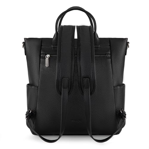 Image of Montana West Wrangler Medium Cute Fashion Backpack for Women Black Purse Backpack with Removable Crossbody Shoulder Strap WG175-9110BK