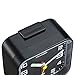 Peakeep 3D Numbers No Tick-Tock Analog Alarm Clock with Classic Beep Sound, Snooze, Manual Light and Battery Powered Small for Travel (Black-3D)