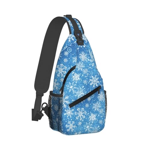 Image of Christmas Snowflake-2 Crossbody Bag Sling Bag Backpack Chest Bags Shoulder Bag for Women Men