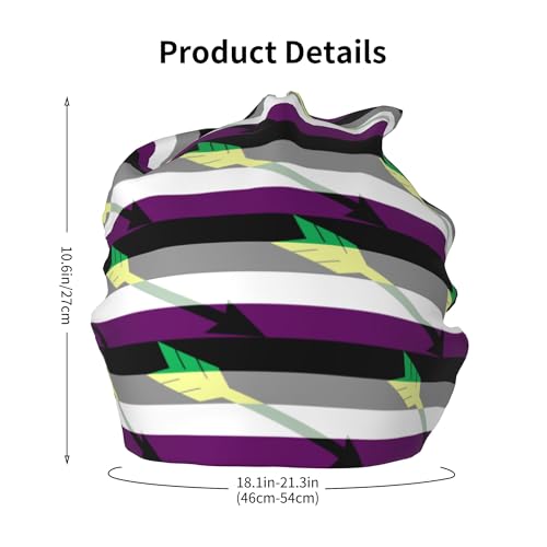 Ace ARO Combo Flag by Pride-Flags Children Hip Hop Knitted Hat Kids Elastic Leisure Knit Cap Warm Sleep Beanies Black2