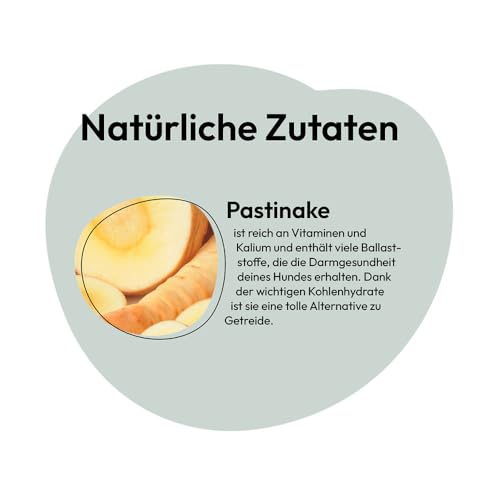 GRAU – das Original – Trockengemüse zum BARFen für Hunde - Pastinaken-Würfel, 1er Pack (1 x 1.2 kg), Ergänzungsfuttermittel für Hunde