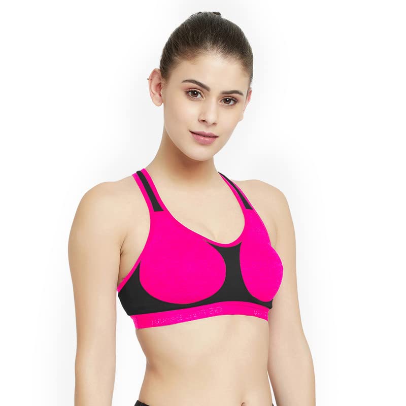 Image of Groversons Paris Beauty Women's Non-Padded Non-Wired Racer Back Sports Bra (BR172)