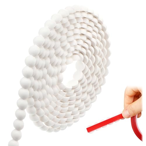 Leinuosen Flexible Molding Trim Peel and Stick for Walls 10ft Decorative Bead Pearl DIY Wall Trim...