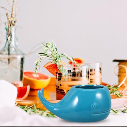 Taza de cerámica con diseño de ballena 450 ml miniatura 2
