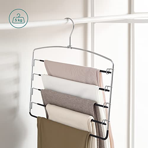 SONGMICS Grucce Pantaloni, Set di 3 Grucce