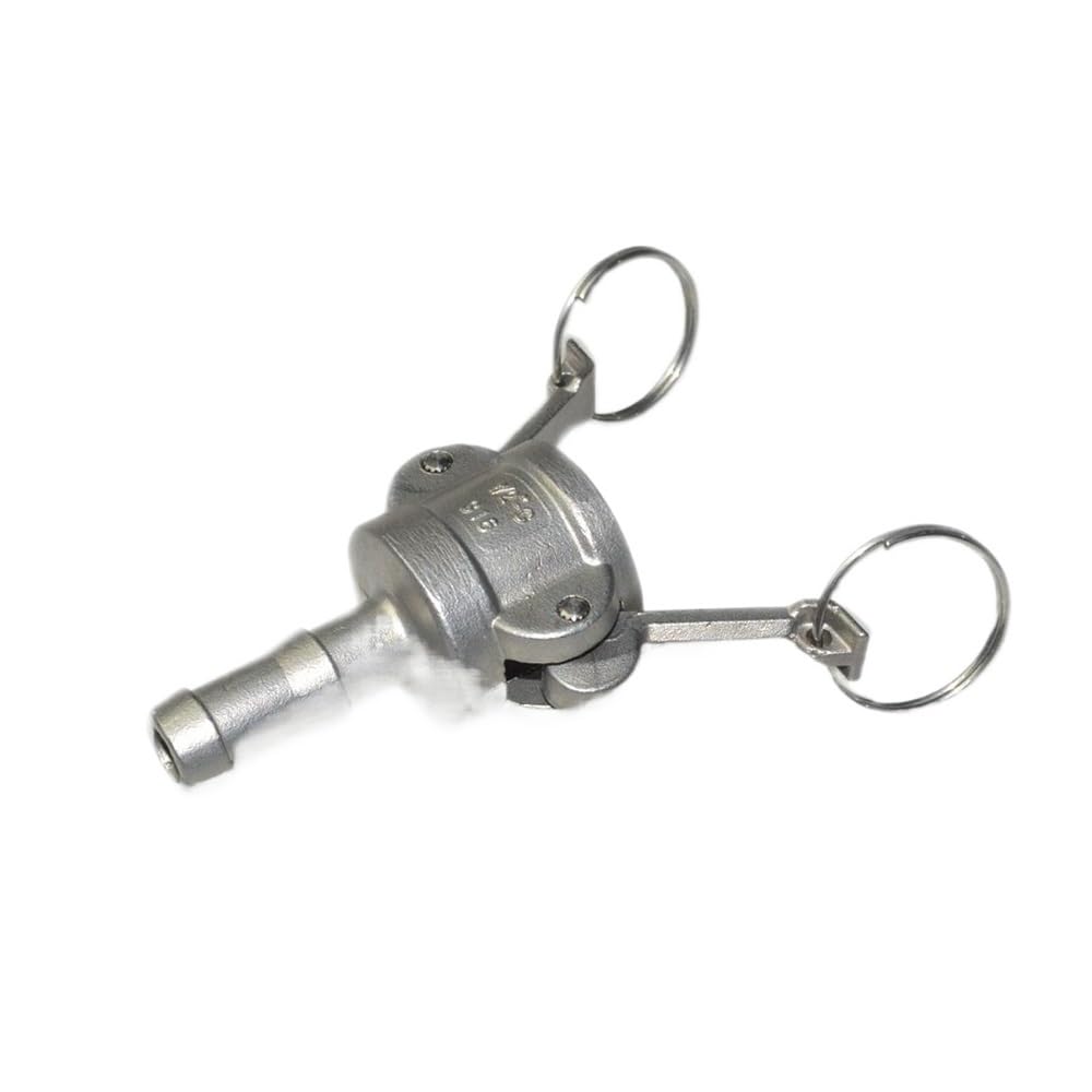 AARTERZZA C Trash Pump Adapter Female Camlock x Hose Barb Stainless Steel 316(1")