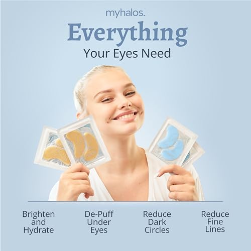 MyHalos® Under Eye Gel Patches, Eye Masks Skincare, 24 Under Eye Patches - Image 2