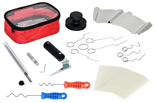 MULTIPICK Türöffnungswerkzeug Set [40 Teile] Dietrich Set Profi inkl. Türfallengleiter Türöffner Karte Türfallendraht Dietriche und mehr - Schlüsseldienst Werkzeug