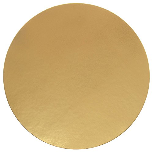 NOVACART Gold Round Cake Boards High-Gloss - 8