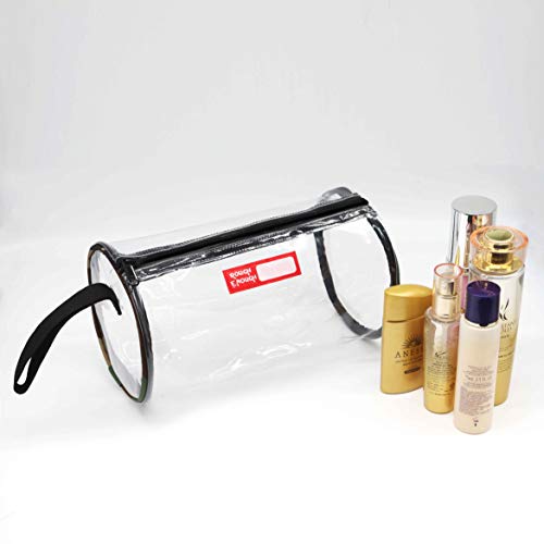 Rough Enough Large Clear Makeup Bag Toiletry Cosmetic Case Pouch for Women Men Travel Beach Sunscreen