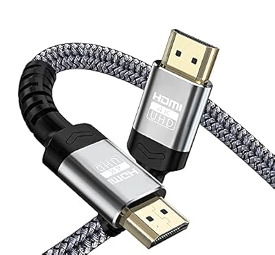 Soonsoonic 4K HDMI Cable 6Ft | 18Gbps Ultra High Speed HDMI 2.0 Cable & 4K@60Hz HDR ARC HDCP2.2 18Gbps Ethernet-Braided HDMI Cord | for UHD TV Monitor Laptop Xbox PS4/PS5 ect (1.8m)