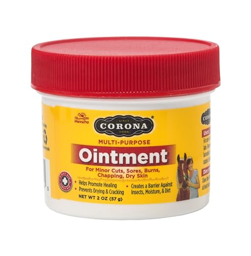 MannaProCoronaMultiPurpose Ointment 2oz Jar | LanolinRich Veterinary First Aid for Animals