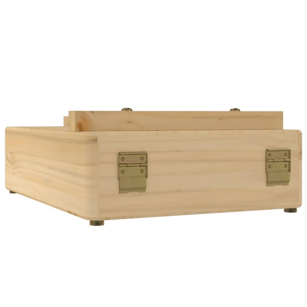 Caballete de mesa de madera maciza de pino, 27 x 43 x 68 cm, altura regulable y plegable, para lienzo de hasta 54,5 cm, con espacio de almacenamiento para pintar, dibujar, taller, escuela