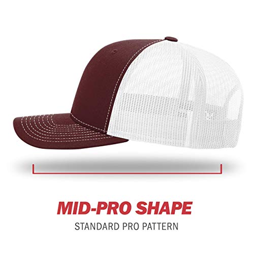 Image of Richardson 112P Patterned Snapback Trucker Hat - Custom Leather Patch Hat | No Minimals | Volume Tiered Pricing