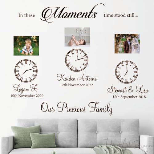 Vinilo Decorativo Reloj Vintage Time Stood Still 22x22 in