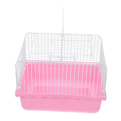 BCOATH Lightweight Abs Material Birdcage Portable Travel Cage for Parakeets Lovebirds Window for Easy Viewing