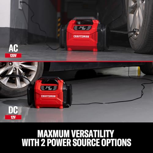 CRAFTSMAN Dual Power Tire Inflator