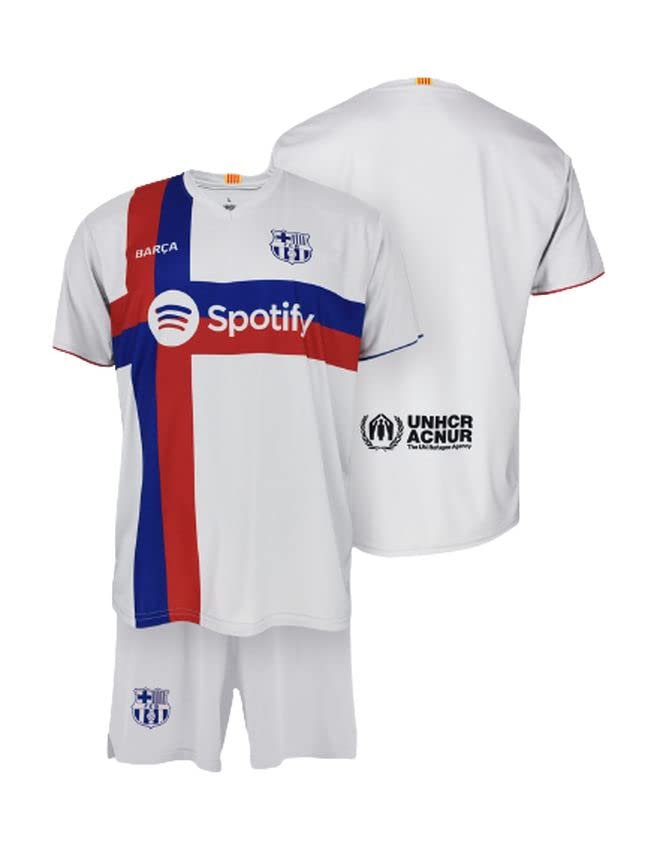 Futbol Club Barcelona Conjunto Camiseta y pantalón - Replica Oficial Tercera equipación 2022/23 - Júnior