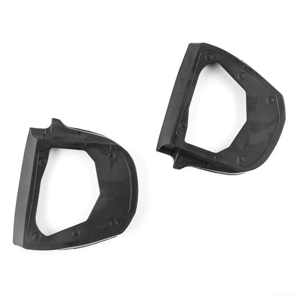 Feegow Par de juntas de goma para espejo exterior para – Clase A W169 Clase B W245, kit de sello de repuesto ABS negro compatible con OEM 1698100376 1698101376