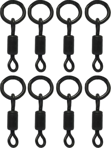 Korda Ring Swivels Gr. 11-8 Wirbel für Karpfenmontagen, Karpfenrigs, Helicopter Rigs, Chod Rig, Vorfach zum Karpfenangeln