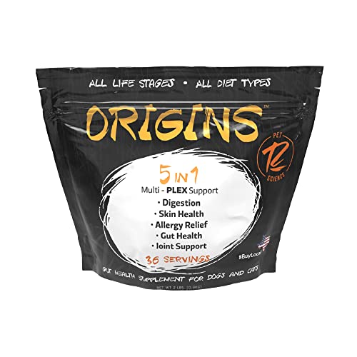 Origins 5-in-1 Dog Supplement – Powdered Food Topper w/Natural Omega 3 Fish Oil – Supports Healthy Digestion, Skin, and Coat – Helps Reduce Itching & Joint Inflammation (2 lbs) Origins 5-in-1 Dog Supplement – Powdered Food Topper w/Natural Omega 3 Fish Oil – Supports Healthy Digestion, Skin, and Coat – Helps Reduce Itching & Joint Inflammation (2 lbs)